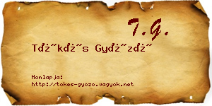 Tőkés Győző névjegykártya