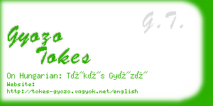 gyozo tokes business card